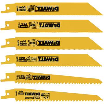 RECIPROCATING SAW ACCESSORIES | Dewalt DW4856 6-Piece Reciprocating Saw Blade Set