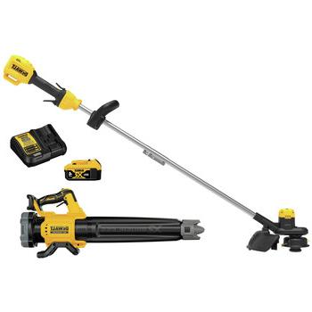 OUTDOOR POWER COMBO KITS | Dewalt DCKO215M1 20V MAX XR Brushless Lithium-Ion Cordless String Trimmer and Blower Combo Kit (4 Ah)