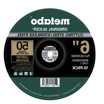 GRINDING WHEELS | Metabo US5060 10-Pack 50th Anniversary Limited Edition 6 in. Original Slicers