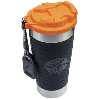 COOLERS AND TUMBLERS | Klein Tools 55580 Tradesman 20 oz. Stainless Steel Tumbler with Flip-top Lid