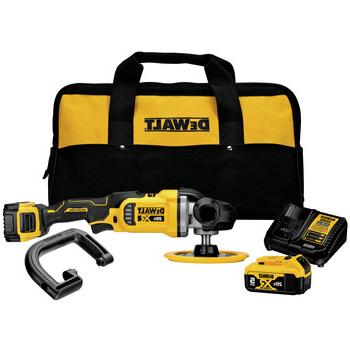 POLISHERS | Dewalt DCM849P2 20V MAX XR Lithium-Ion Variable Speed 7 in. Cordless Rotary Polisher Kit (6 Ah)