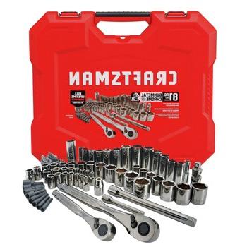 HAND TOOLS | Craftsman CMMT82335Z1 (81-Piece) Gunmetal Chrome Mechanics Tool Set